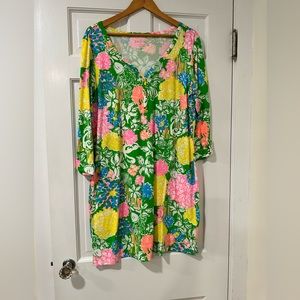 Lilly Pulitzer Long-Sleeved Cuffed Dress 100% Pima Cotton NWOT Never Worn